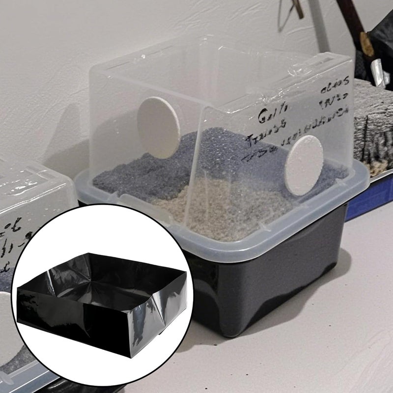 Adnee 12 Pcs Mushroom Monotub Liners-9.5" x 9.5" x 4" Monotub Liner Fit Up to 28 Quart Monotub-Monotub Plastic Liners for Mushroom Growing Supplies Liner Replacement - Image 5